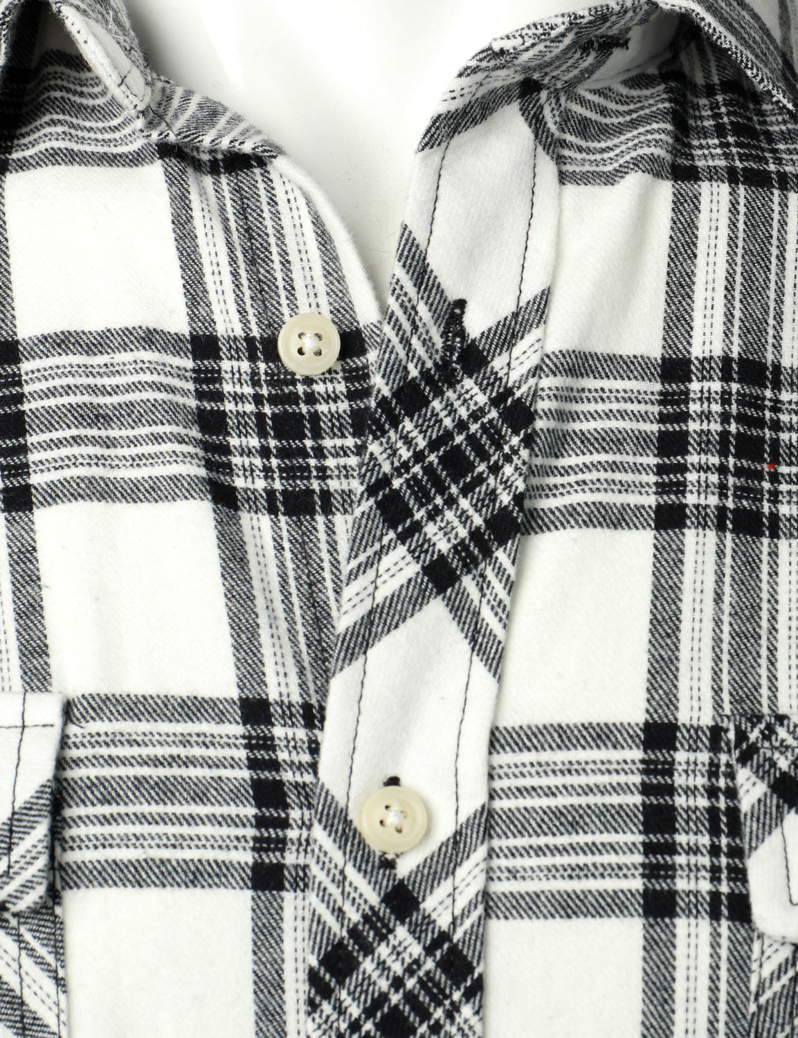Chemise à carreaux à double poche boutonnée à carreaux pour hommes à manches longues automne hiver