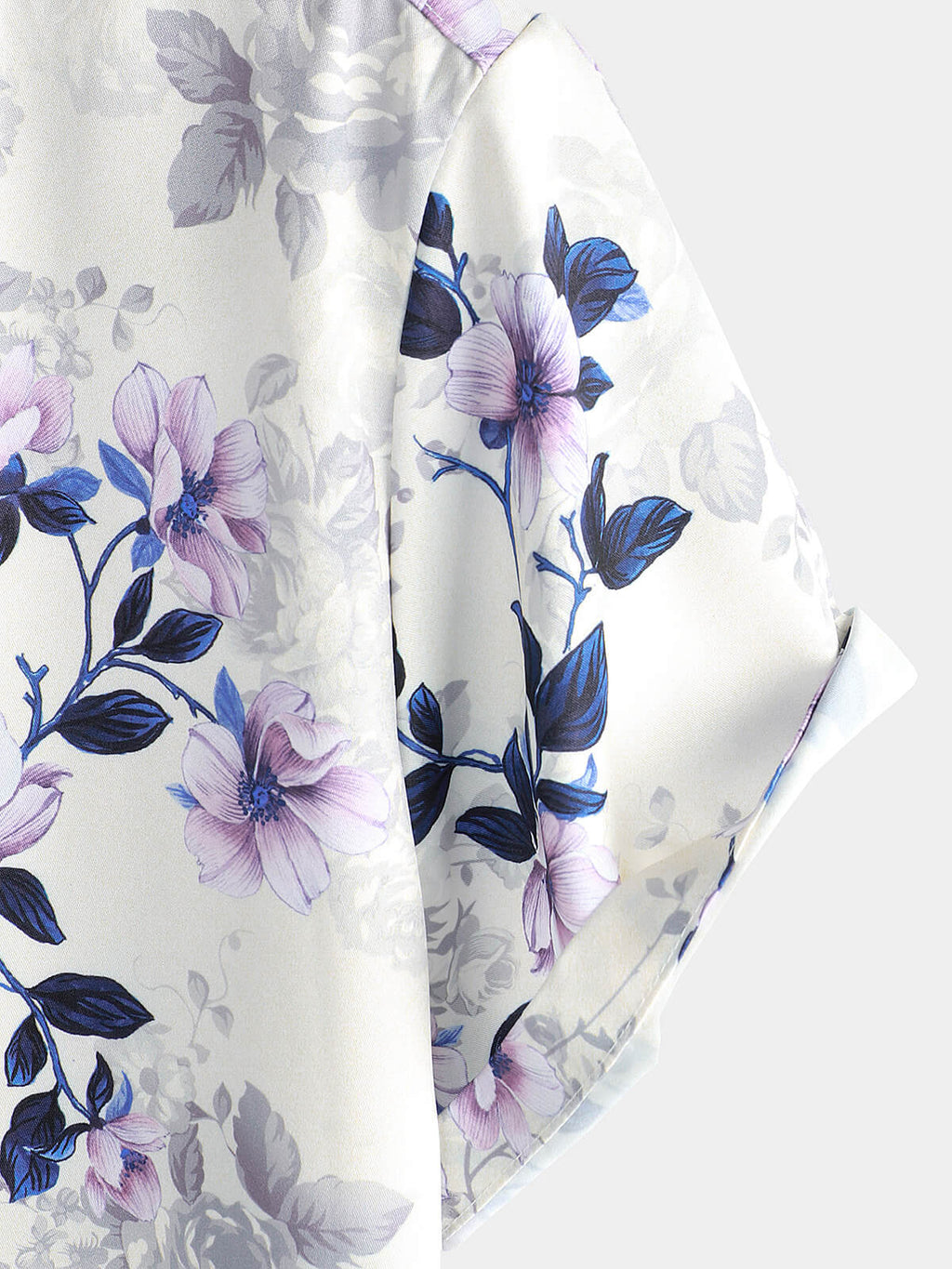 Chemise boutonnée décontractée à imprimé floral d'été à manches courtes pour hommes