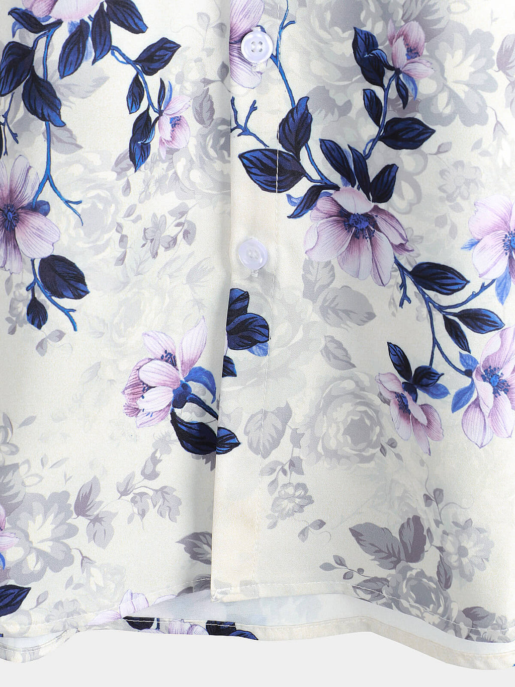 Chemise boutonnée décontractée à imprimé floral d'été à manches courtes pour hommes
