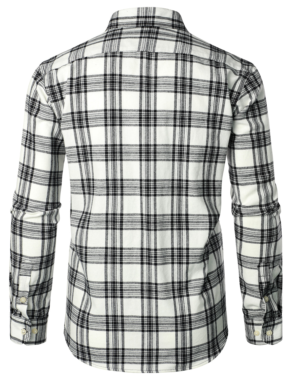 Chemise à carreaux à double poche boutonnée à carreaux pour hommes à manches longues automne hiver