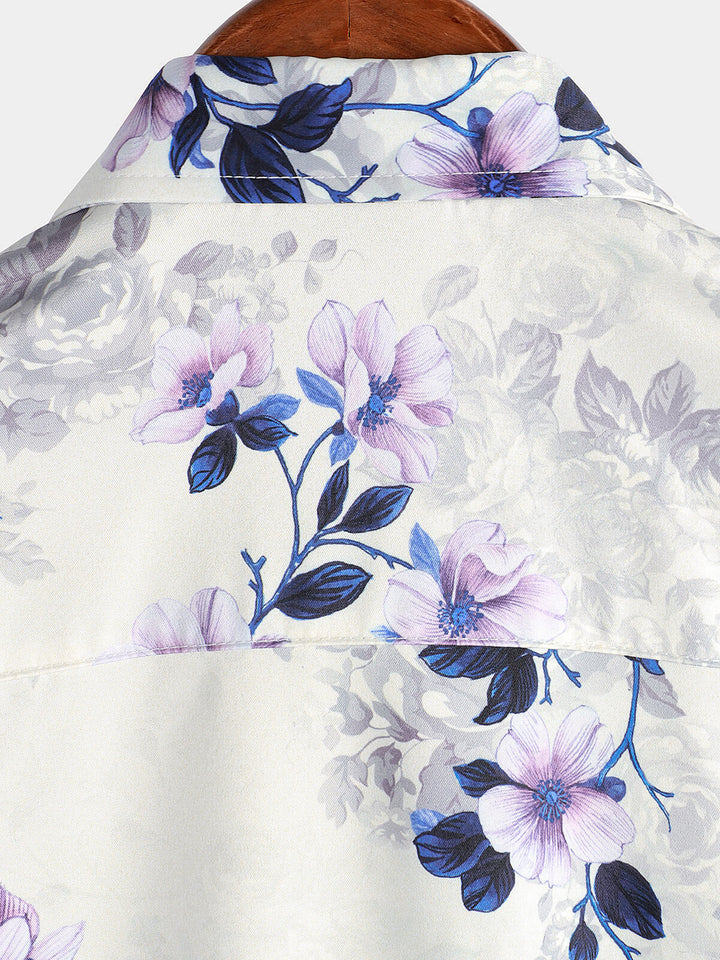 Chemise boutonnée décontractée à imprimé floral d&
