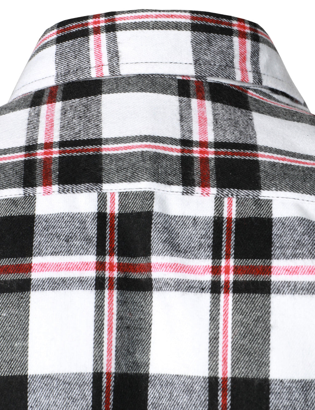 Chemise à carreaux en flanelle à double poche pour hommes