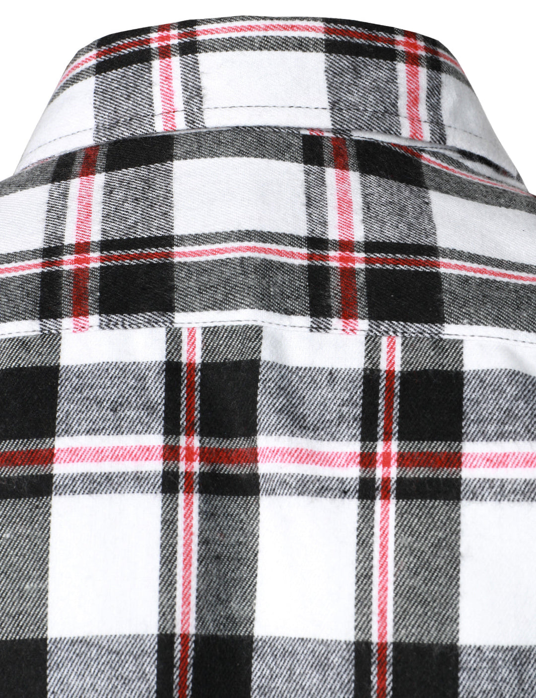 Chemise à carreaux en flanelle à double poche pour hommes