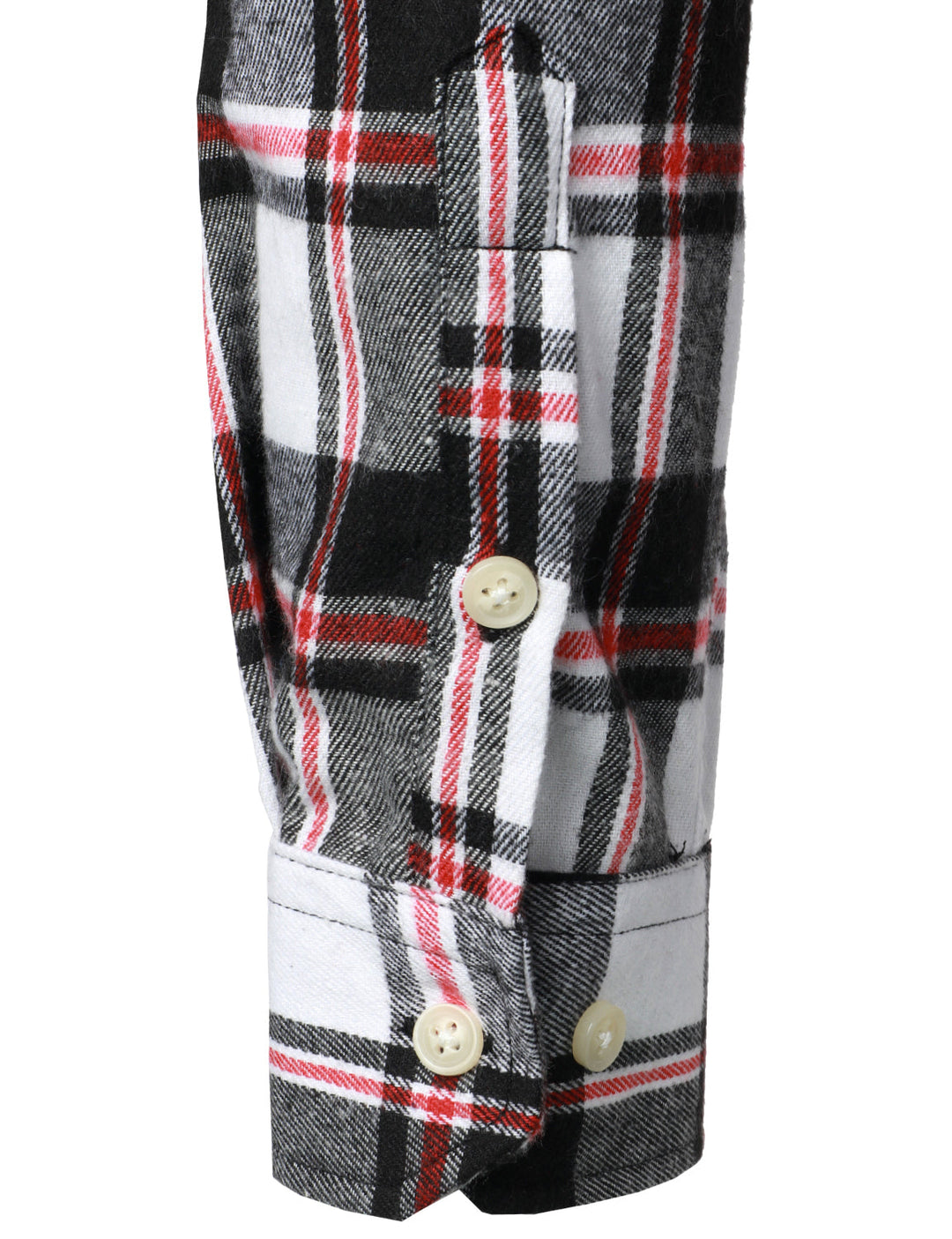 Chemise à carreaux en flanelle à double poche pour hommes
