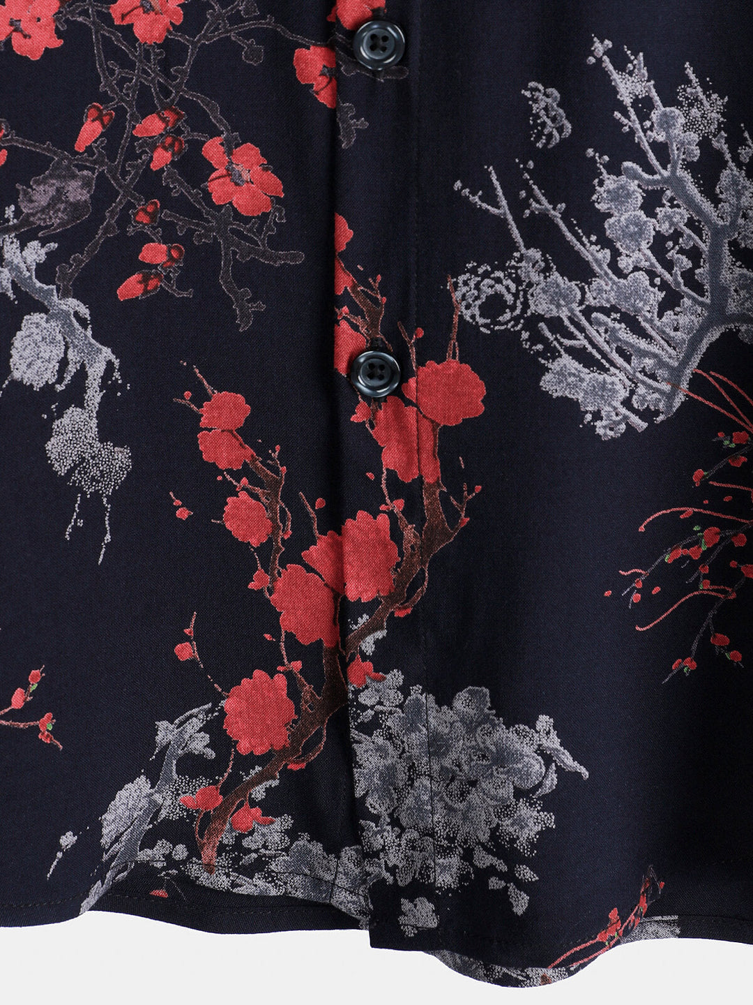 Chemise décontractée à manches courtes en rayonne florale élégante pour homme