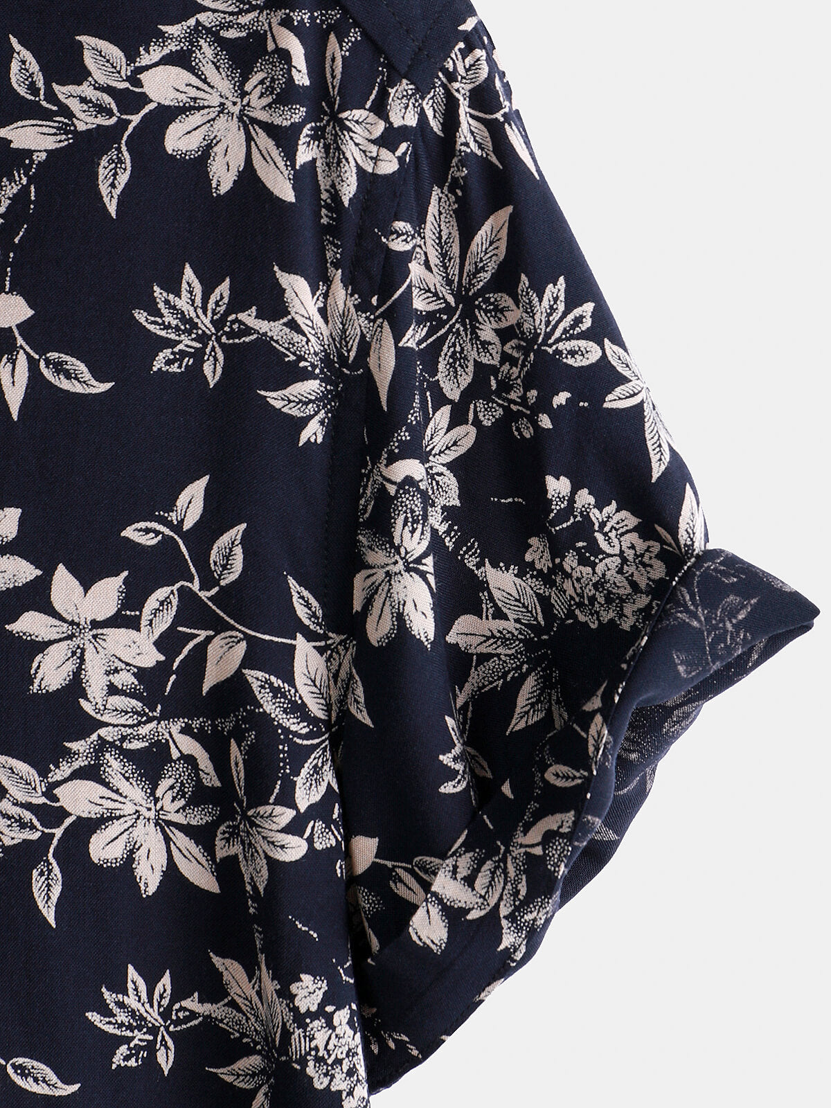 Chemise d'été décontractée à manches courtes pour homme, motif floral