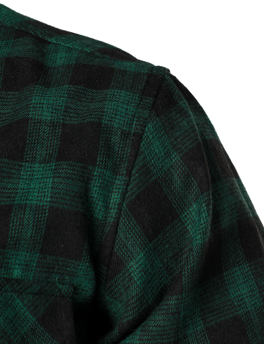 Chemise décontractée à carreaux en flanelle à double poche pour hommes