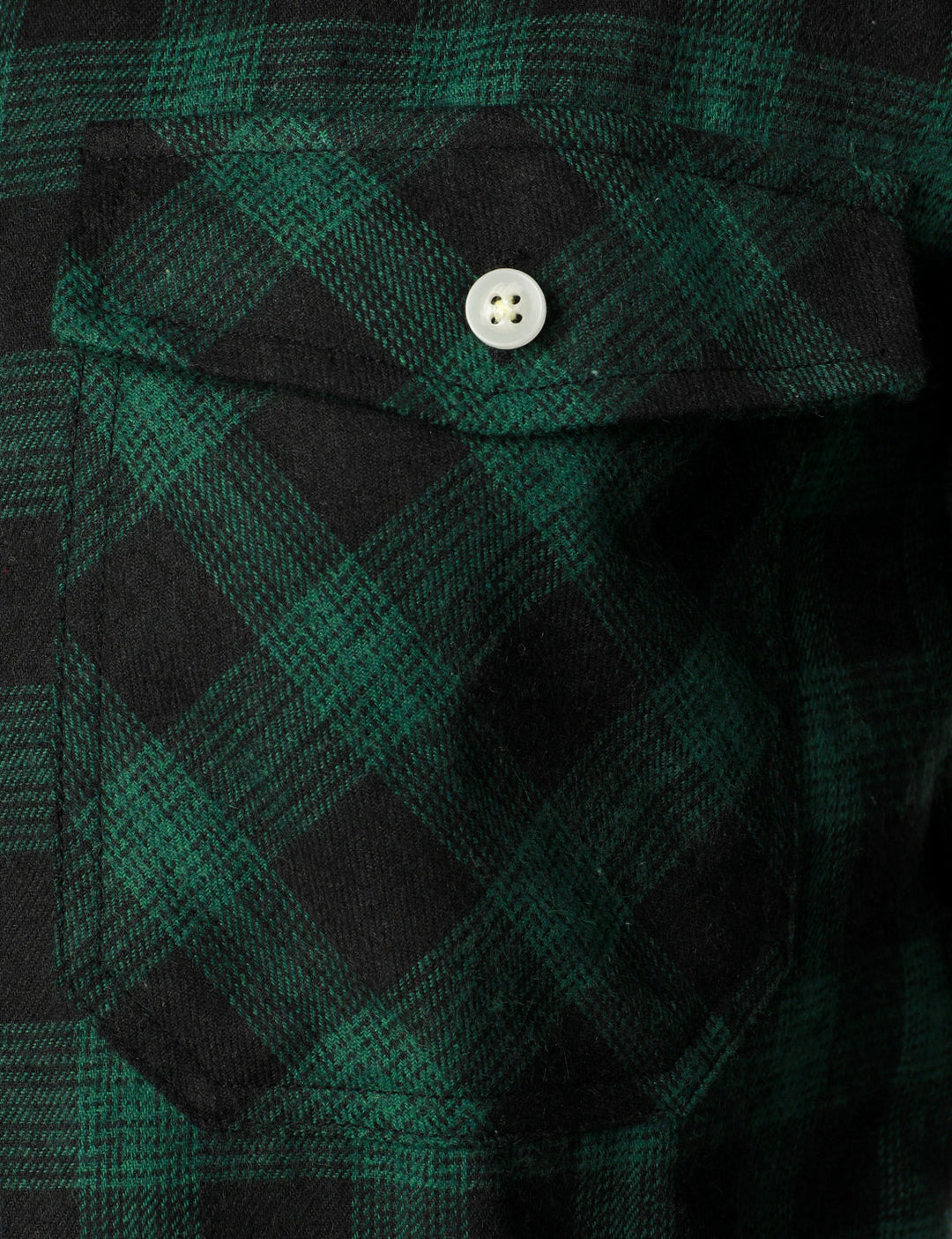Chemise décontractée à carreaux en flanelle à double poche pour hommes