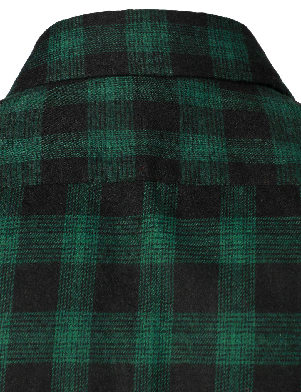 Chemise décontractée à carreaux en flanelle à double poche pour hommes
