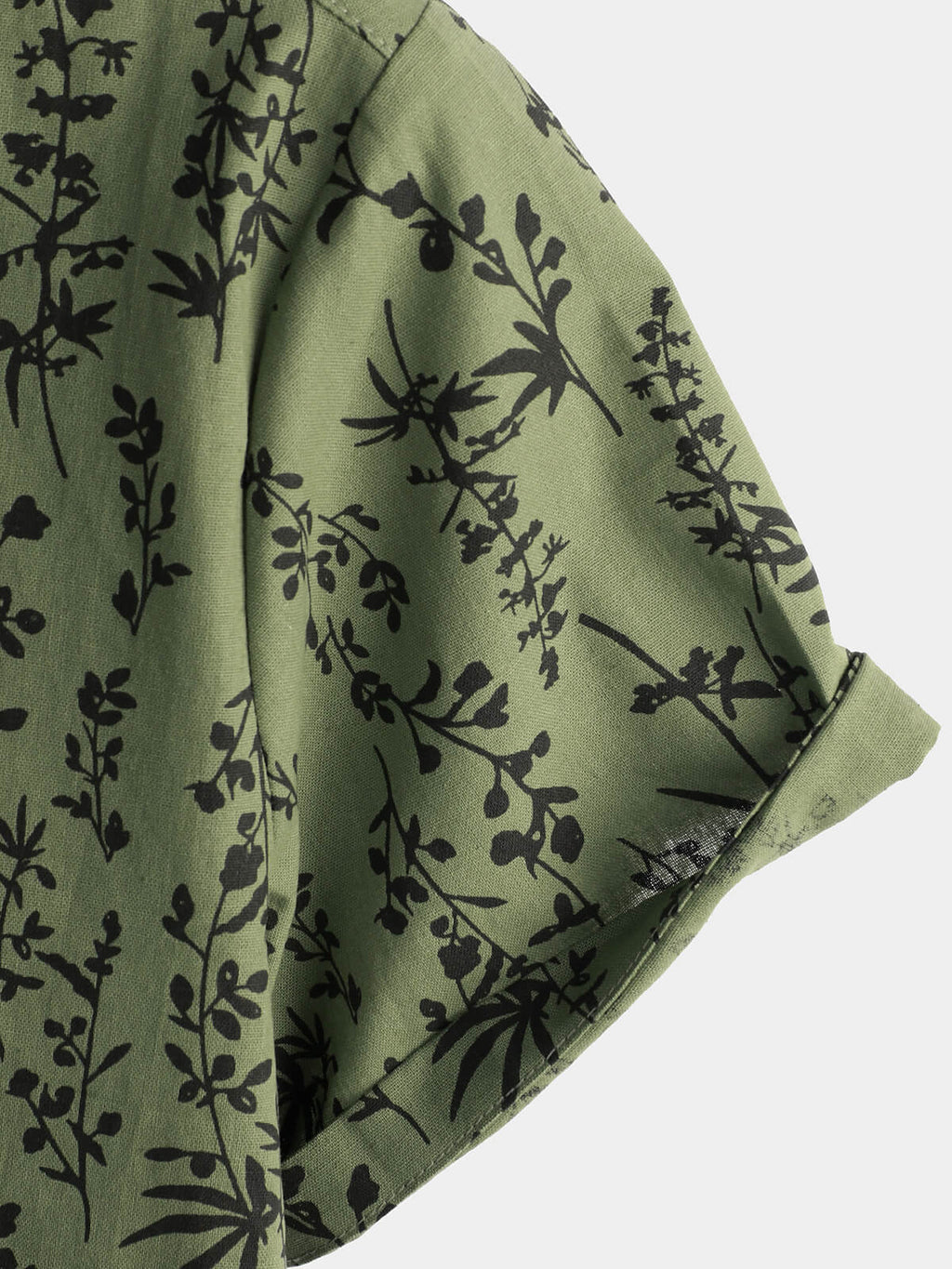 Chemise à Manches Courtes à Boutons Vintage Florale pour Homme