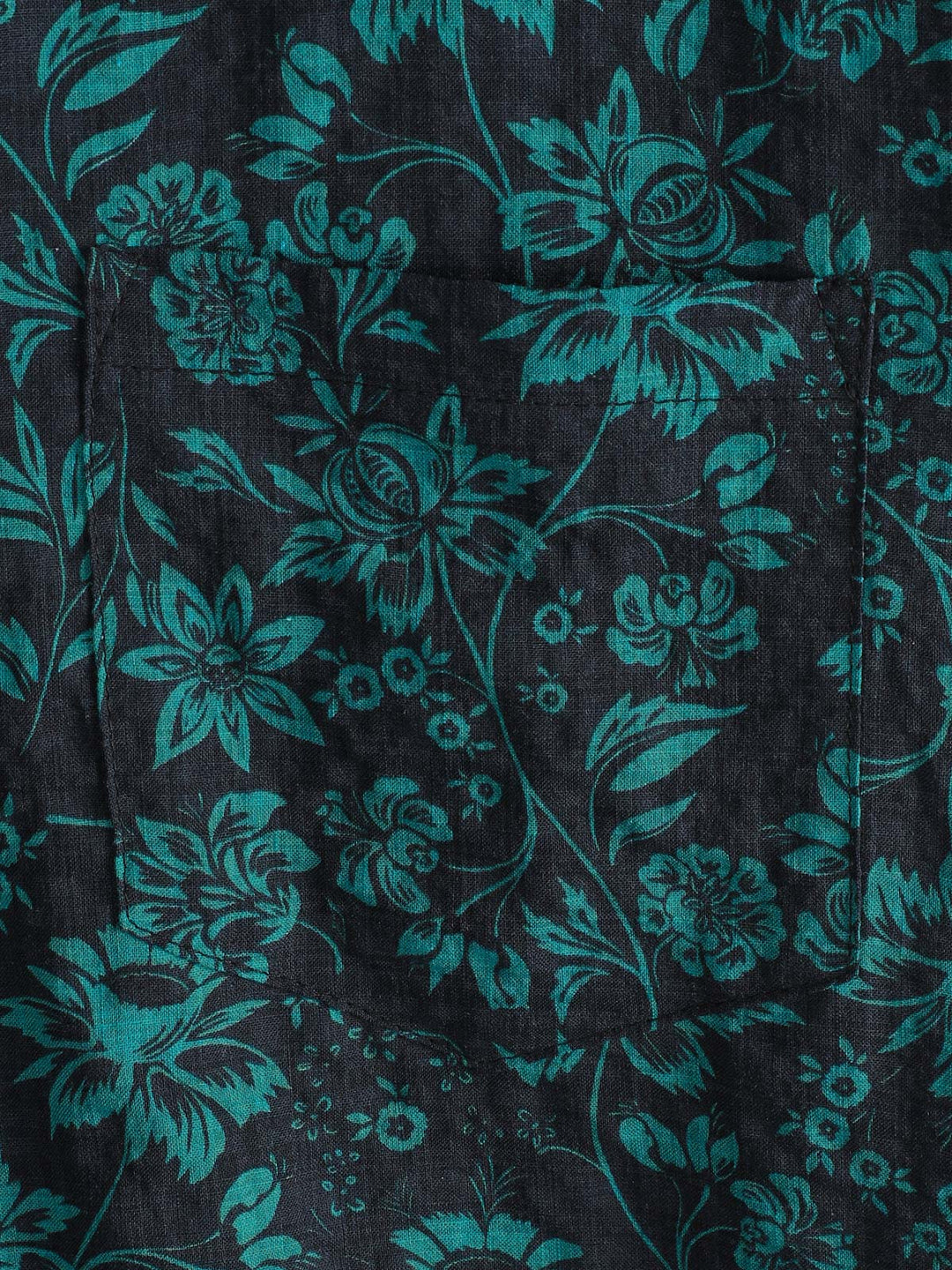 Chemise Homme Style Resort Imprimé Botanique Tropical à Manches Courtes