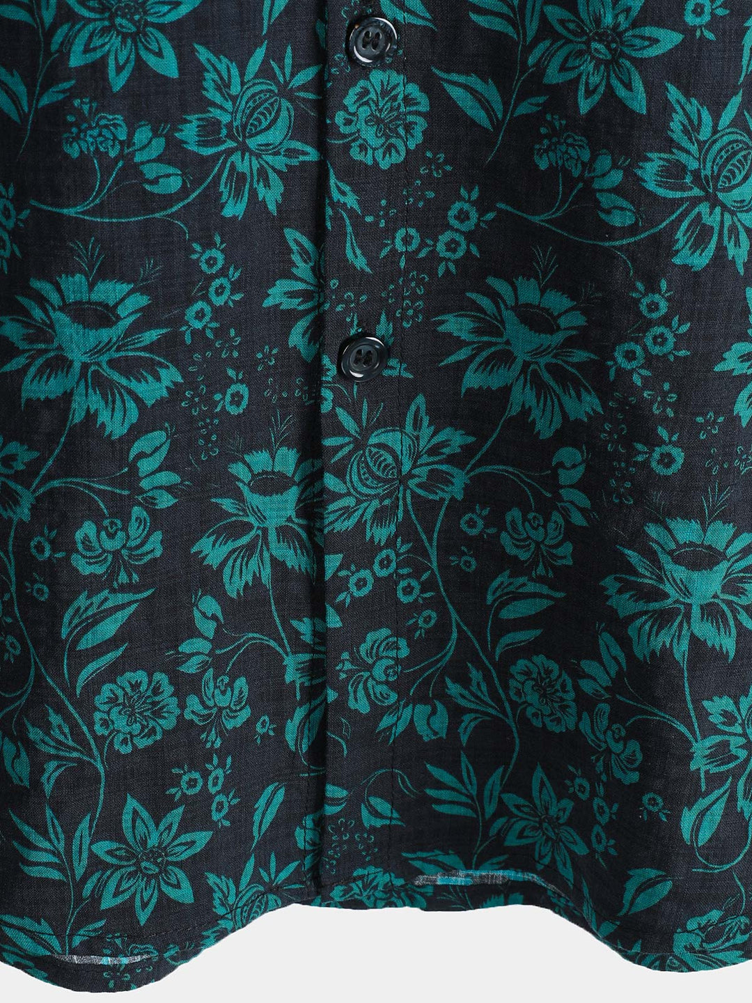 Chemise Homme Style Resort Imprimé Botanique Tropical à Manches Courtes