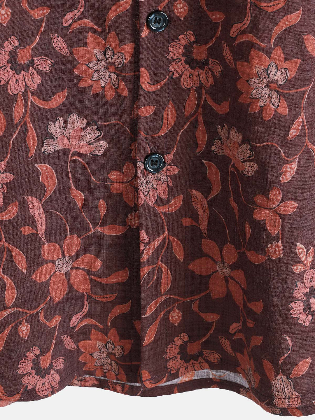Chemise Homme Décontractée d’Été Imprimé Botanique Graphique en Coton Léger et Respirant à Manches Courtes
