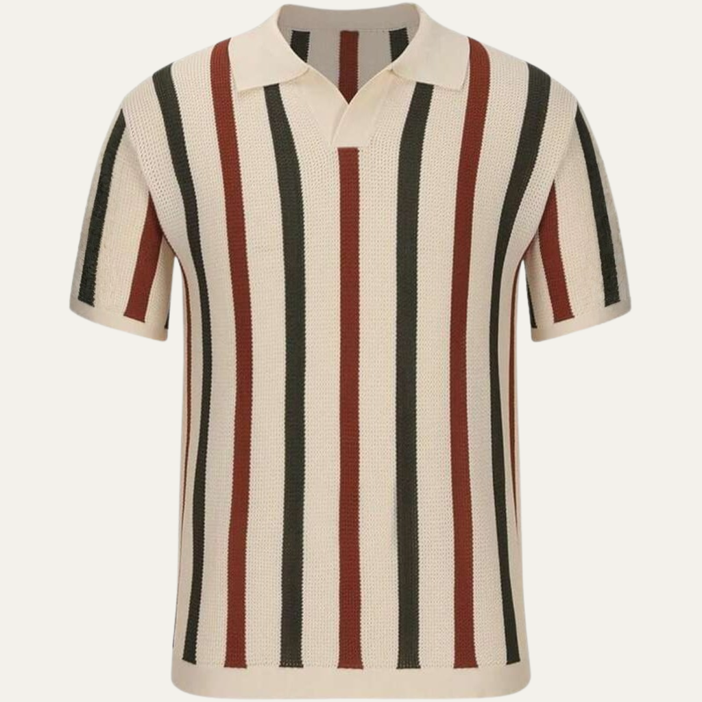 Le Polo Tricot Vintage Rayé pour Hommes Pinecrest Hill