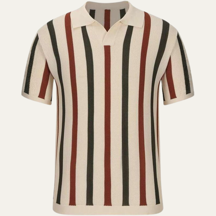 Le Polo Tricot Vintage Rayé pour Hommes Pinecrest Hill