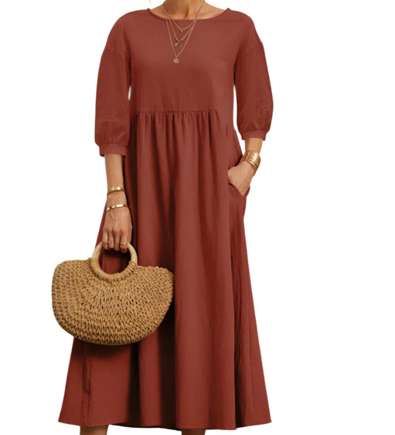 Flore | Robe en Coton et Lin pour Femmes