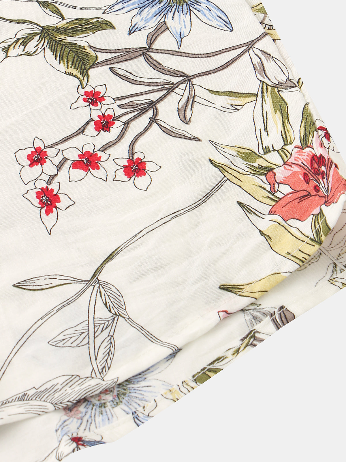 Chemise à manches courtes hawaïenne vintage florale d'été pour hommes