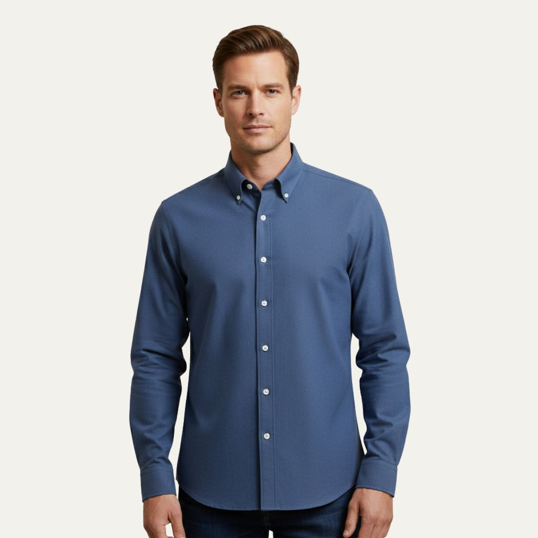 La Chemise de Ville pour Homme de Genève – Popeline de Coton Premium