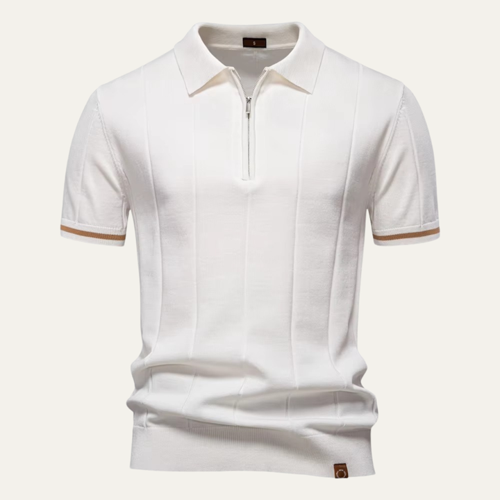 Le Polo Zippé Tricoté pour Hommes Ashton