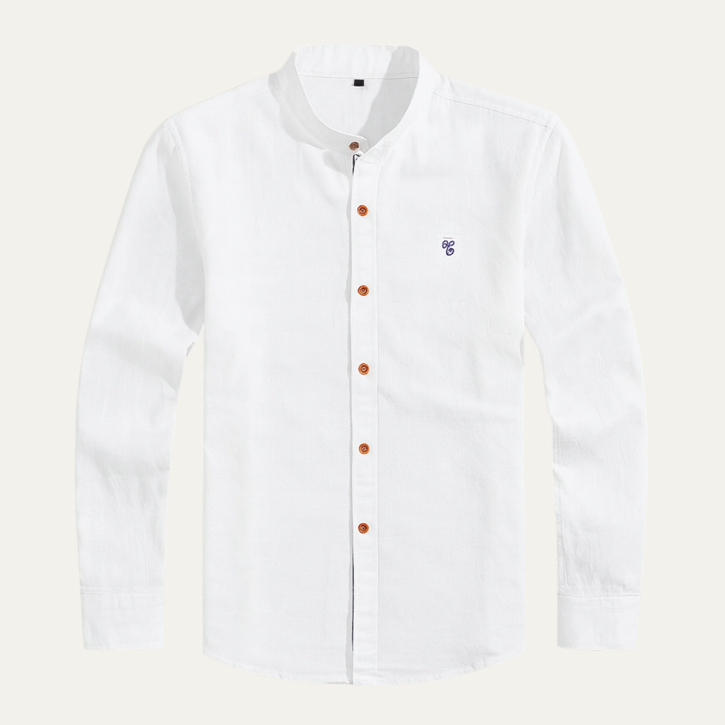 La chemise à col mandarin pour homme Biella