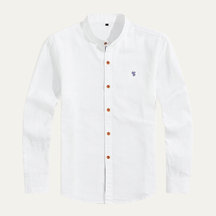 La chemise à col mandarin pour homme Biella