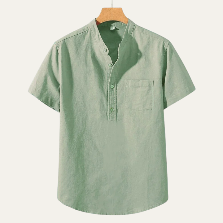 La Chemise Légère en Coton et Lin pour Homme Meadowcrest