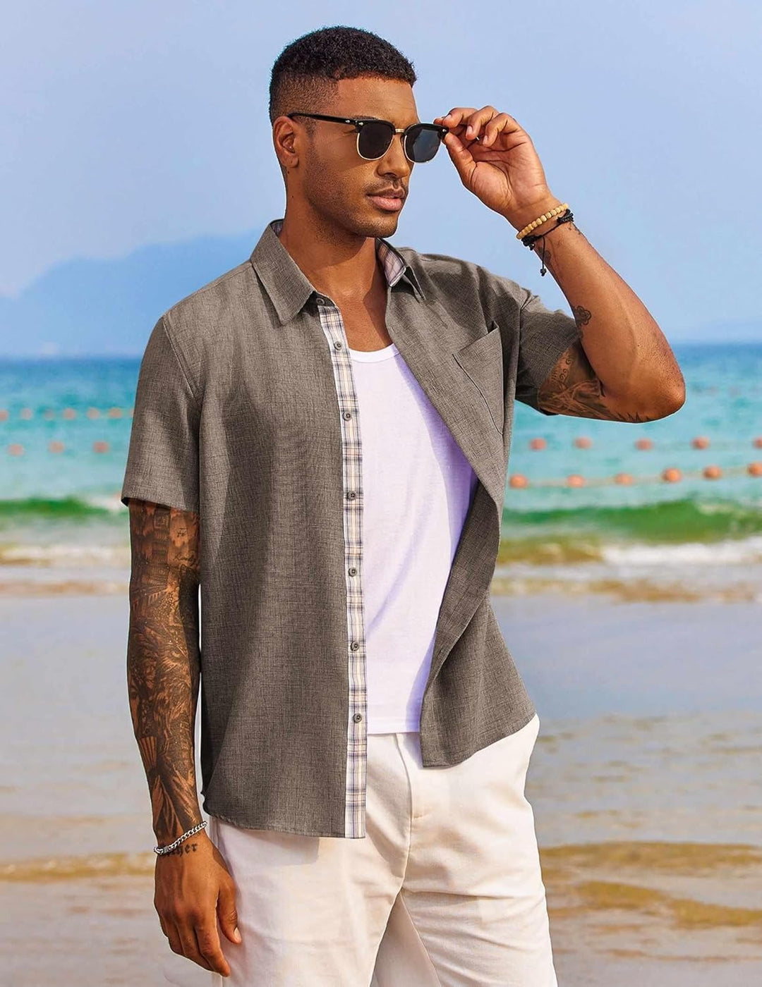 La Chemise de Plage Décontractée Palmford