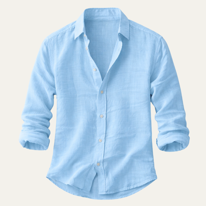La Chemise de Plage Légère en Coton et Lin pour Hommes d&