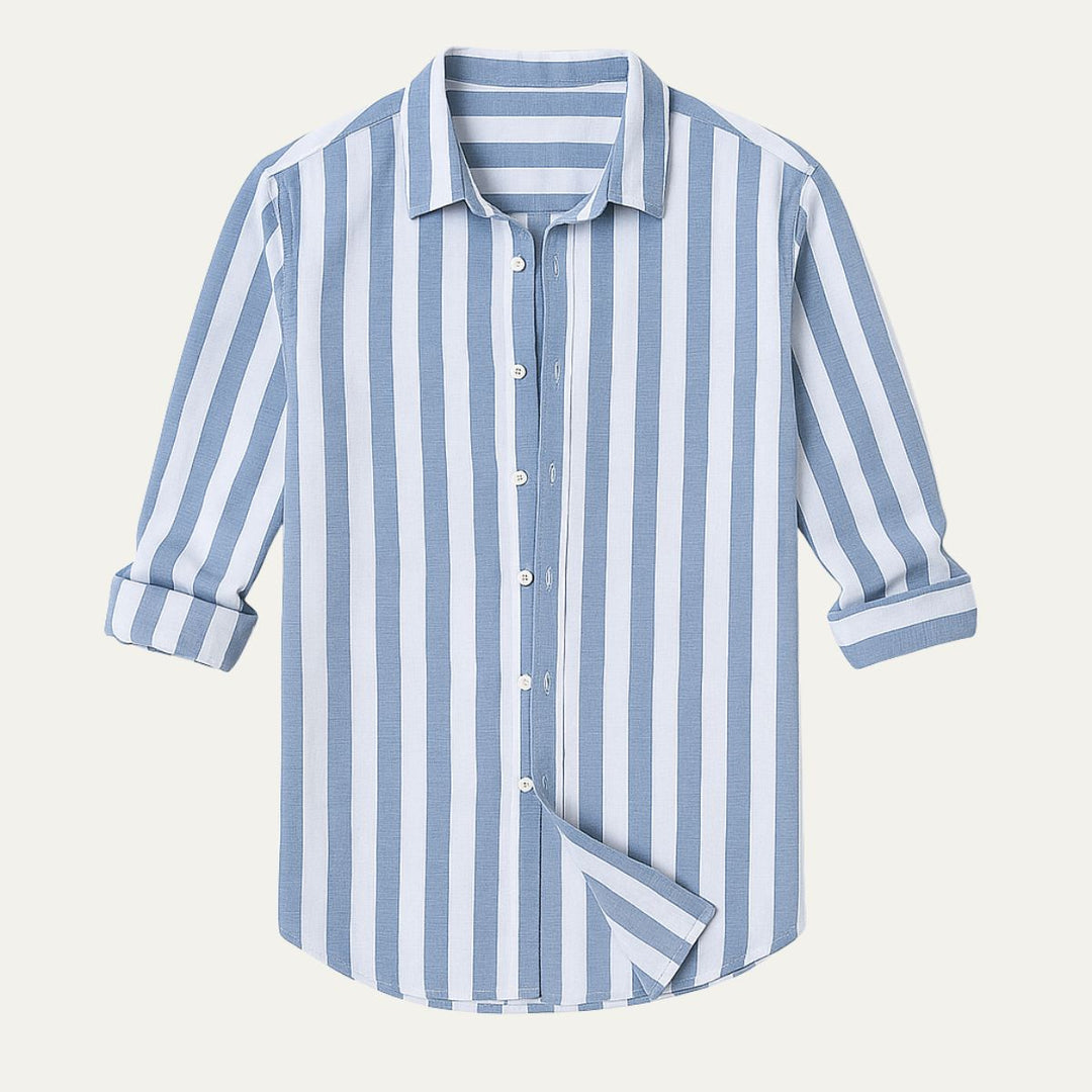 La Chemise Rayée en Lin Valencia pour Hommes