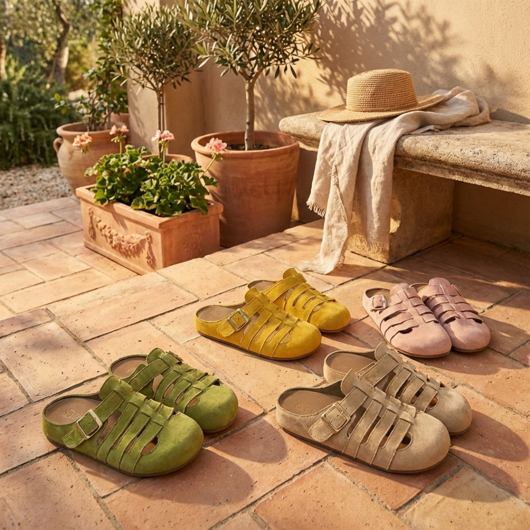 Sandales Provence en suède