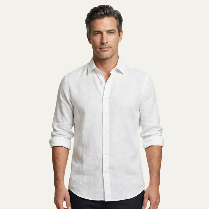 La chemise en lin décontractée d&