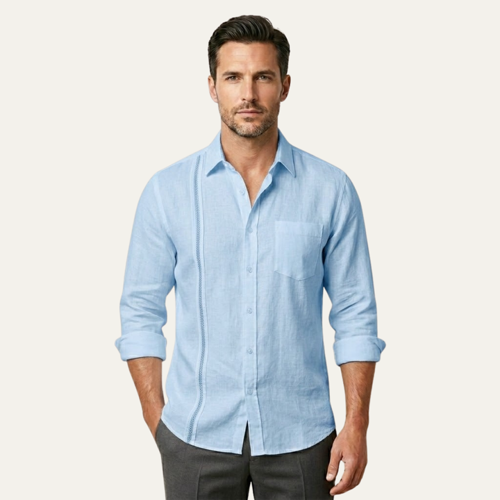 La Chemise de Plage Décontractée à Boutons pour Hommes Ridgehaven