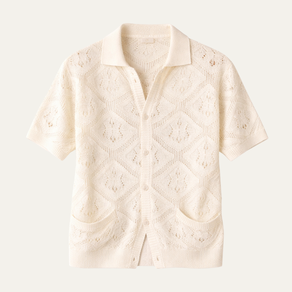 Le Haut d'Été en Tricot Vintage à Découpes Briarstone pour Hommes