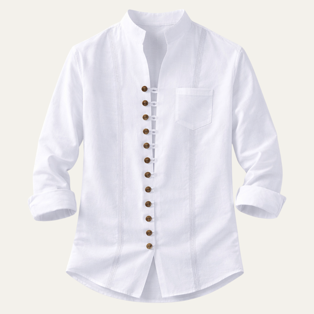 La chemise d'été décontractée à boutons multiples rétro Riverview pour hommes