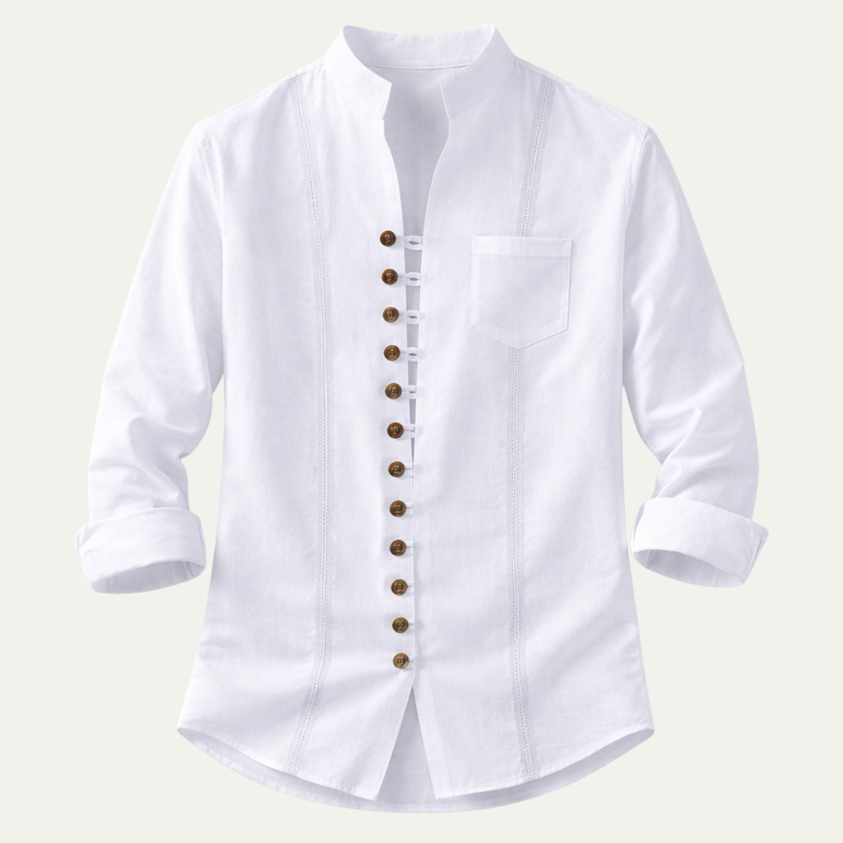 La chemise d'été décontractée à boutons multiples rétro Riverview pour hommes