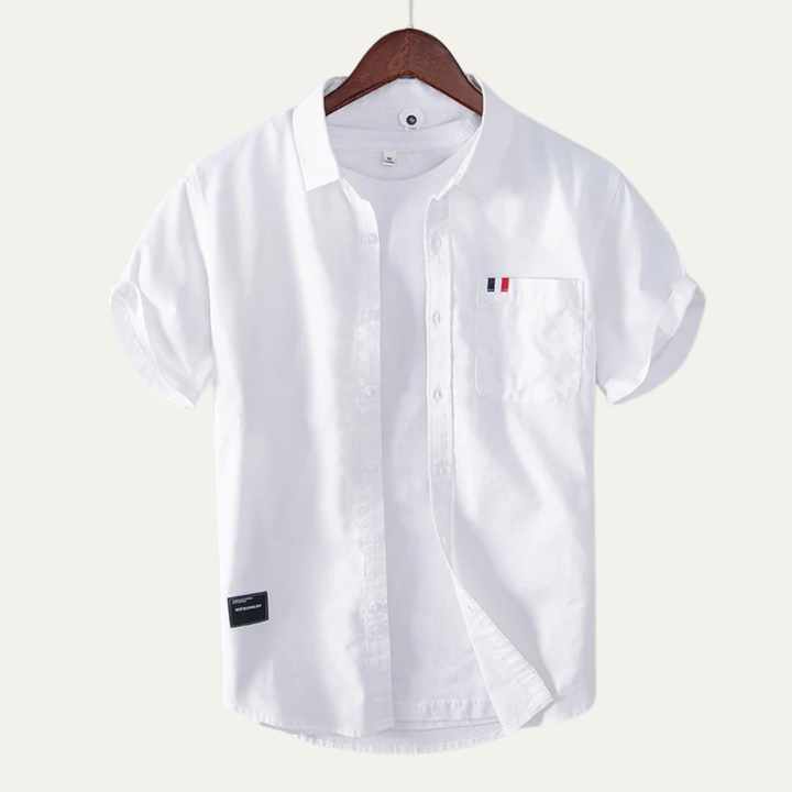 La chemise à manches longues en coton slim fit Salerno pour homme