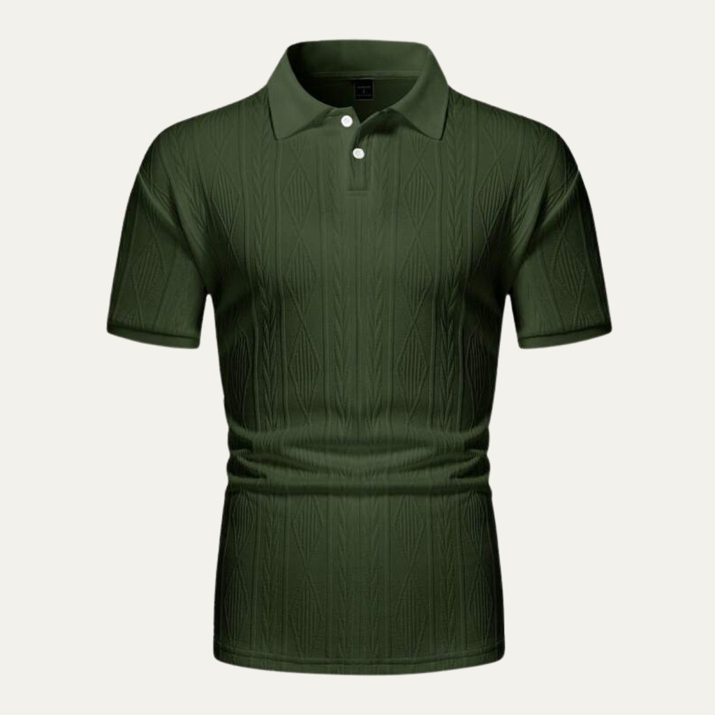 Le Polo Tendance Texturé à Boutons pour Hommes Willowstone Ridge