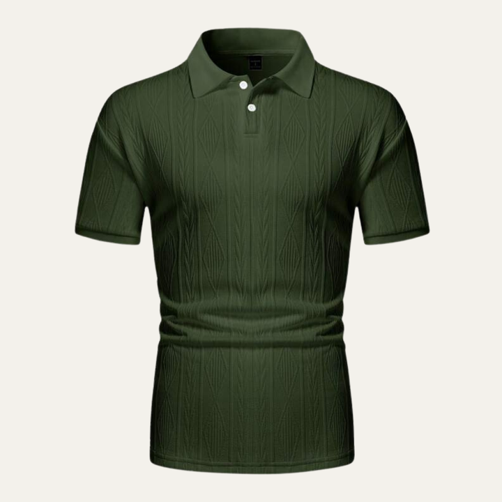 Le Polo Tendance Texturé à Boutons pour Hommes Willowstone Ridge