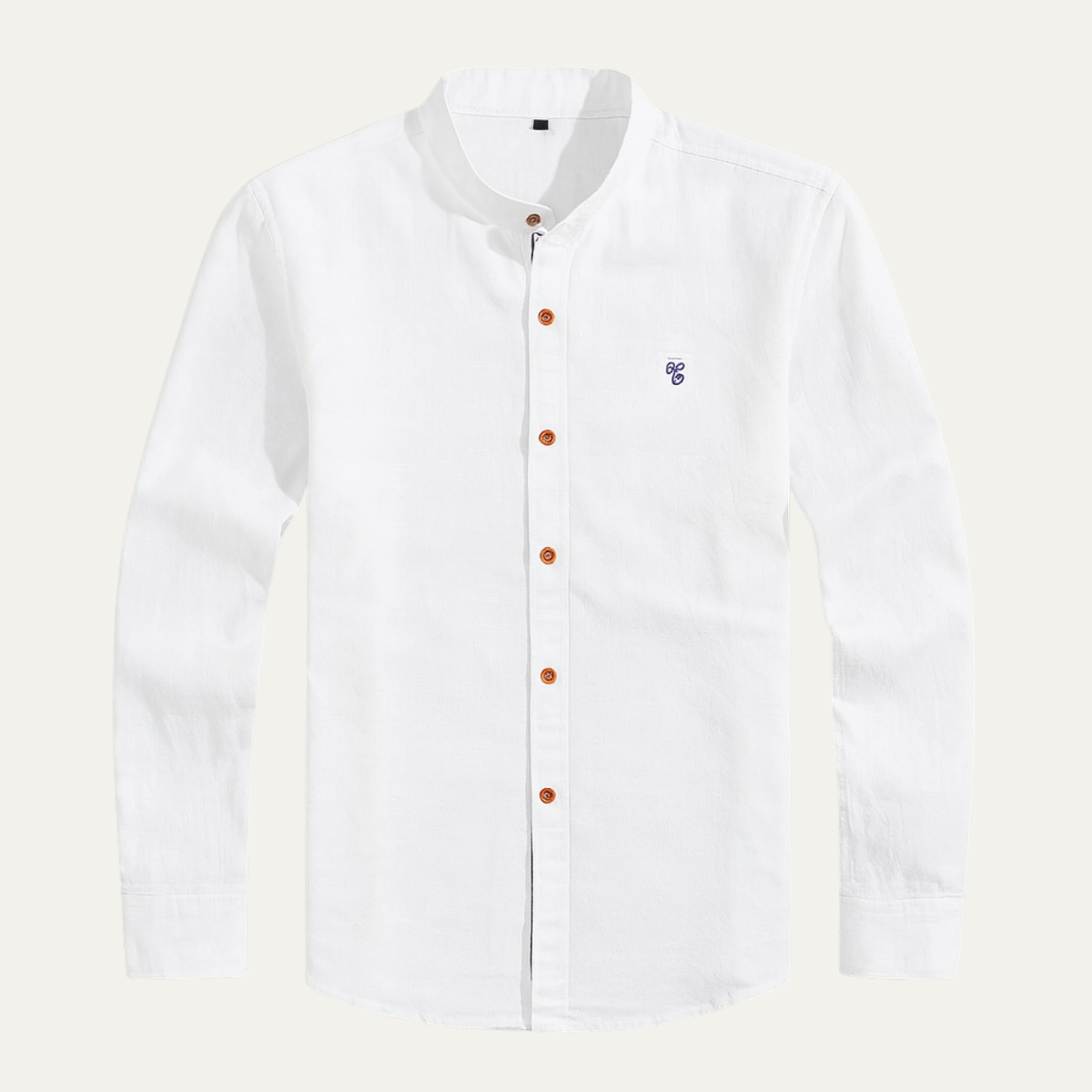 La chemise à col mandarin pour homme Biella