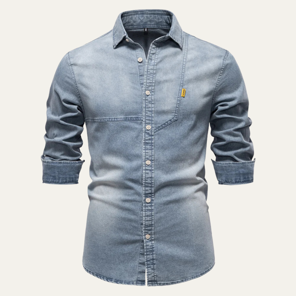 La chemise en denim pour homme Meadowford, coupe slim style cowboy