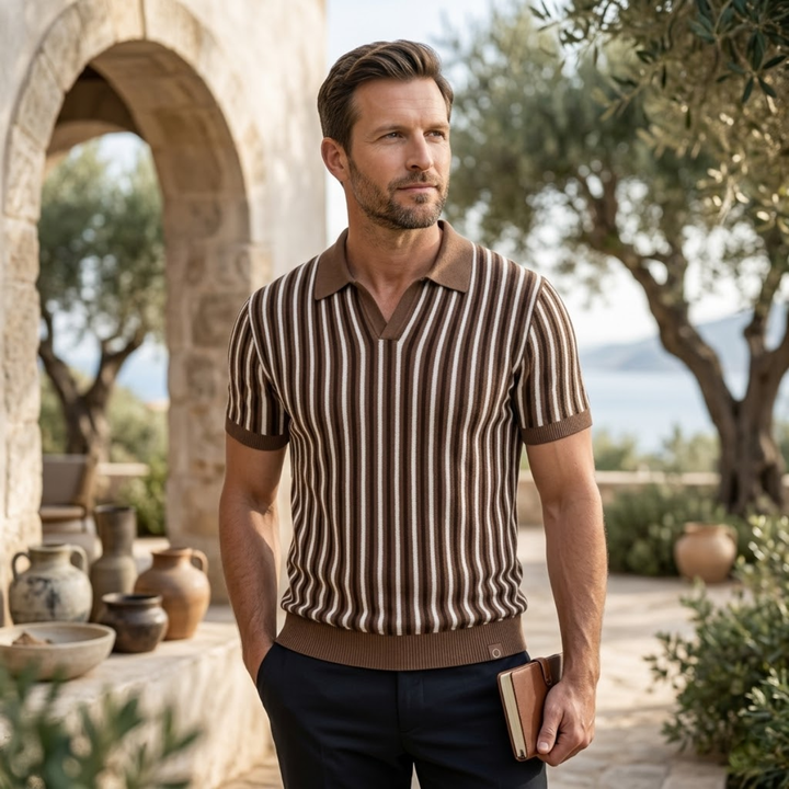 Le Polo Intelligent Tricoté pour Hommes Greenfield