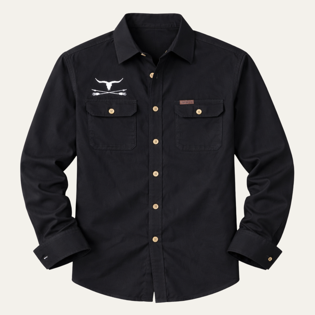 La Chemise Western pour Homme San Marino Imprimé Cowboy Chemise Décontractée