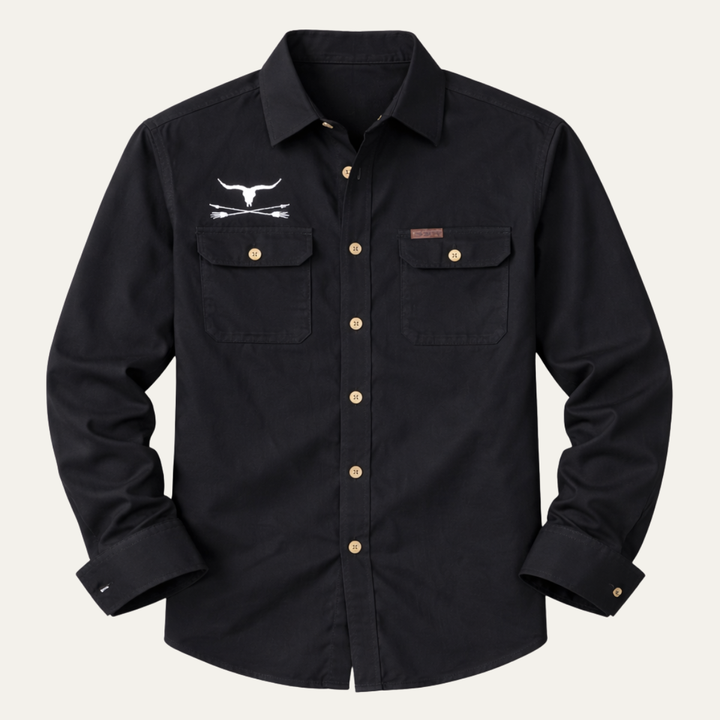 La Chemise Western pour Homme San Marino Imprimé Cowboy Chemise Décontractée