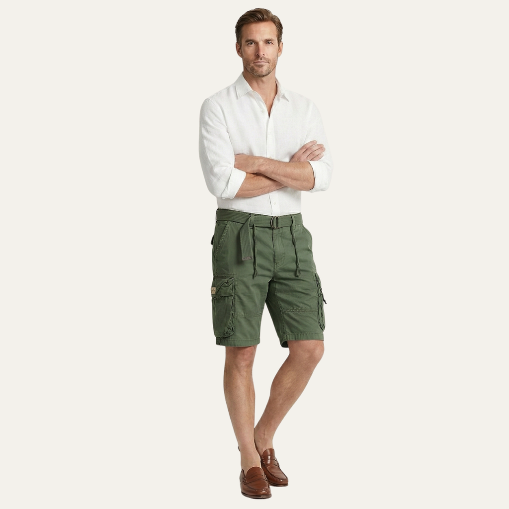 Shorts cargo utilitaires en coton décontractés pour hommes Whitlock