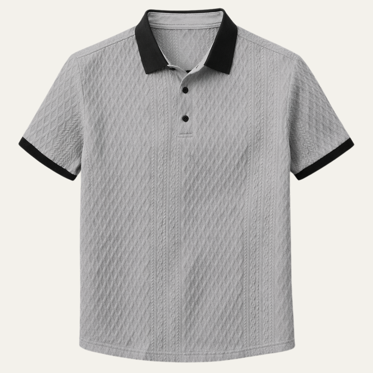 Le polo décontracté texturé pour homme Glenbrook Hill avec col contrasté
