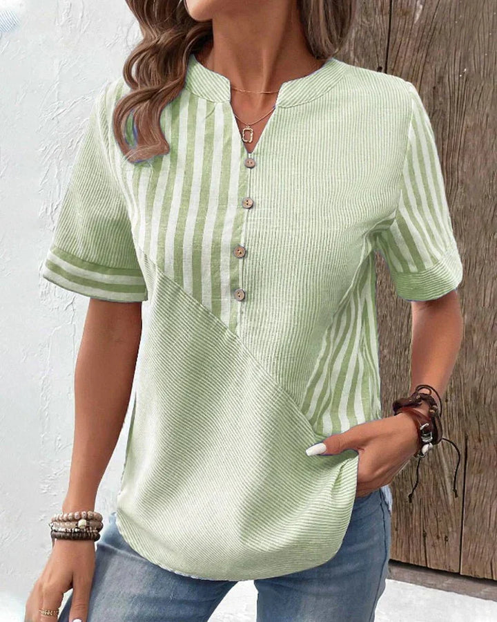 Meline | Blouse Rayée Douce