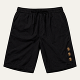 Shorts d'été décontractés pour hommes Ashbury avec détails de boutons et cordon de serrage