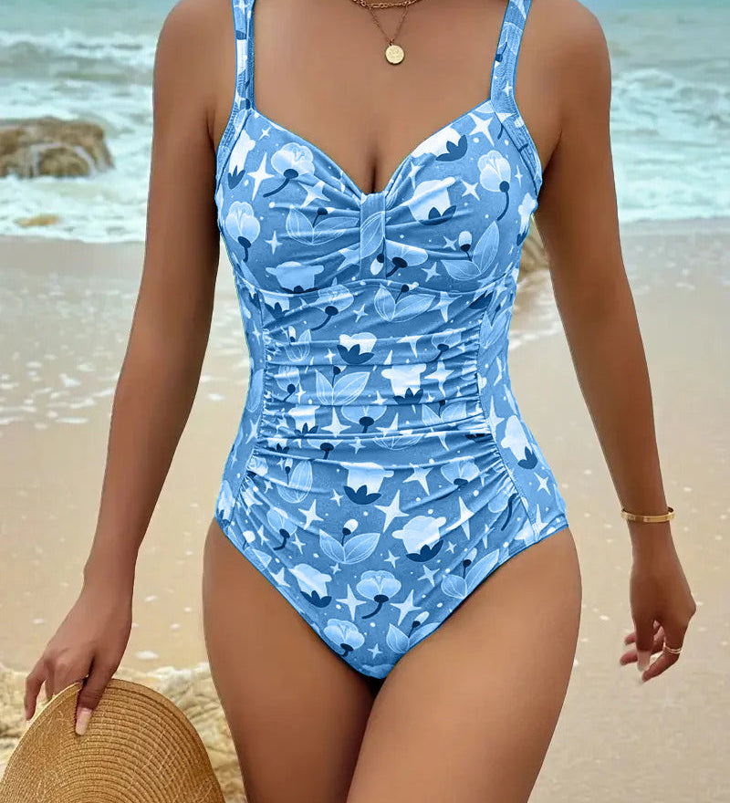Maillot De Bain Une Pièce Débardeur Imprimé
