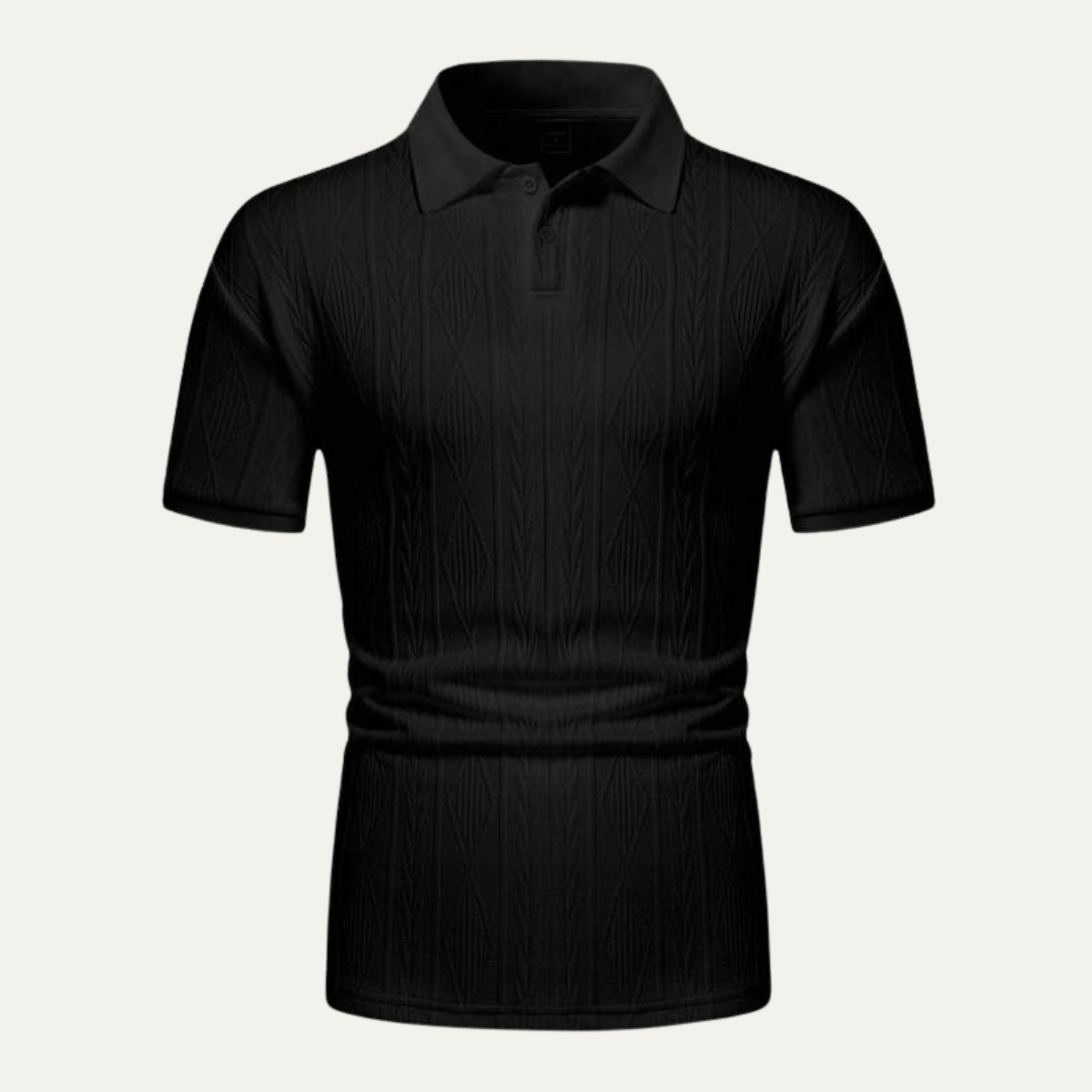 La chemise polo décontractée à boutons texturée pour hommes Ridgebrook