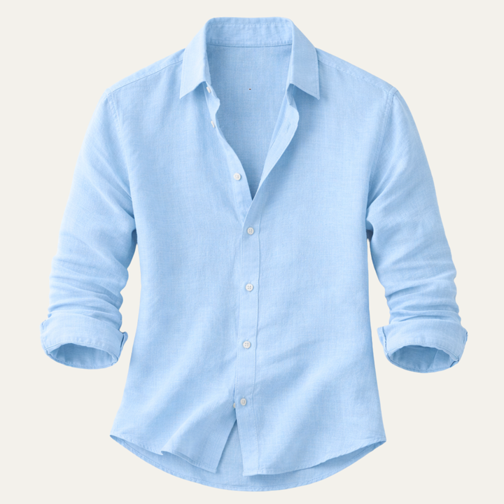 La chemise décontractée en lin pour hommes Glenpark Ridge
